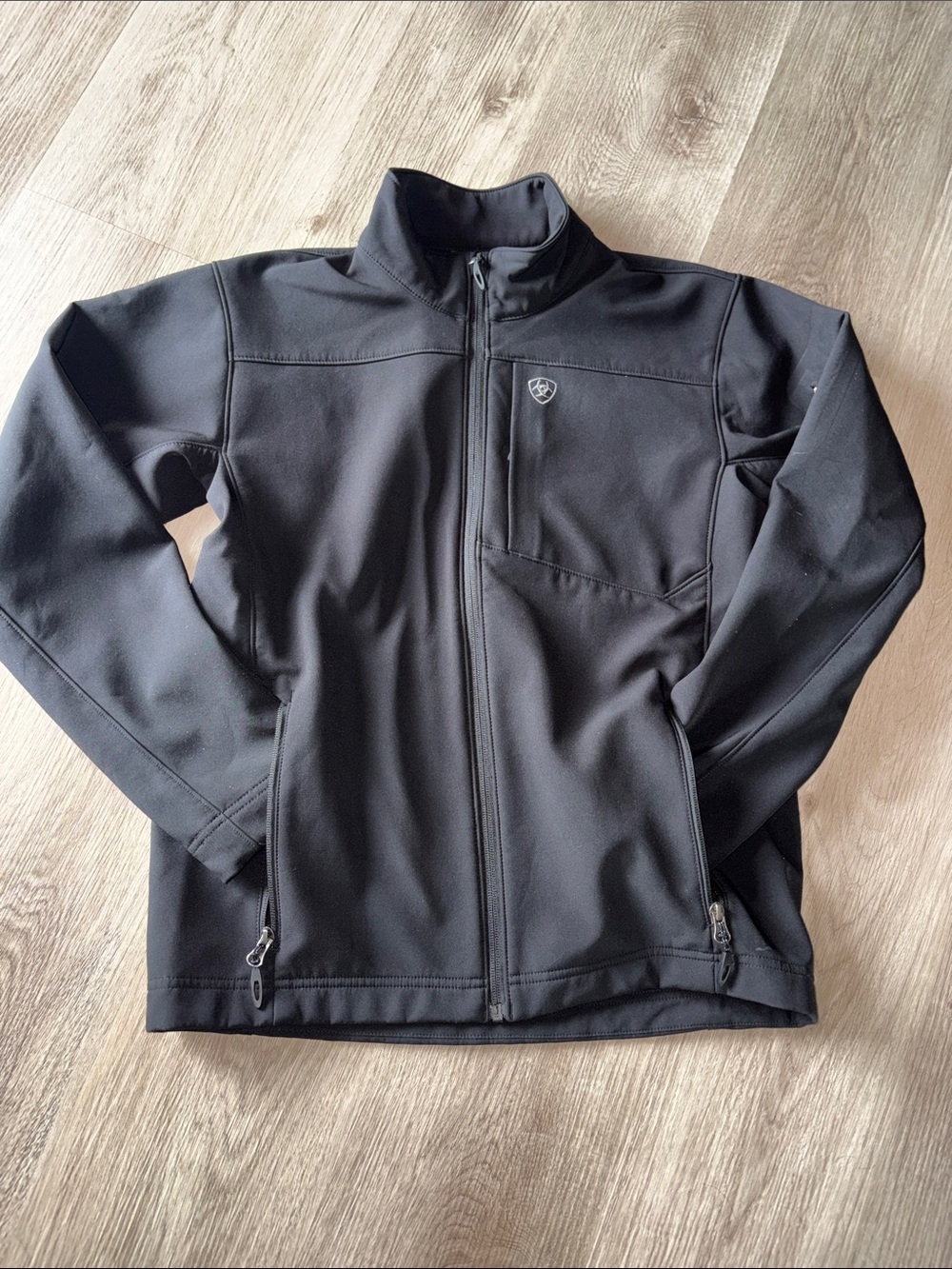 Ariat Kid’s Black Lightweight Softshell Jacket - Full Zip